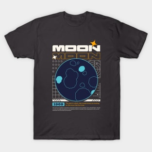 The Moon Planets Stars Space Galaxy Universe Cosmos T-Shirt